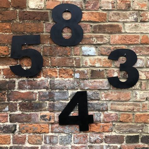 black metal house numbers uk|7 inch black house numbers.